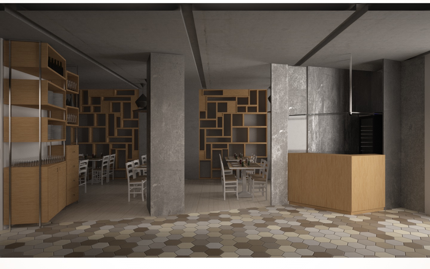 Render della cucina